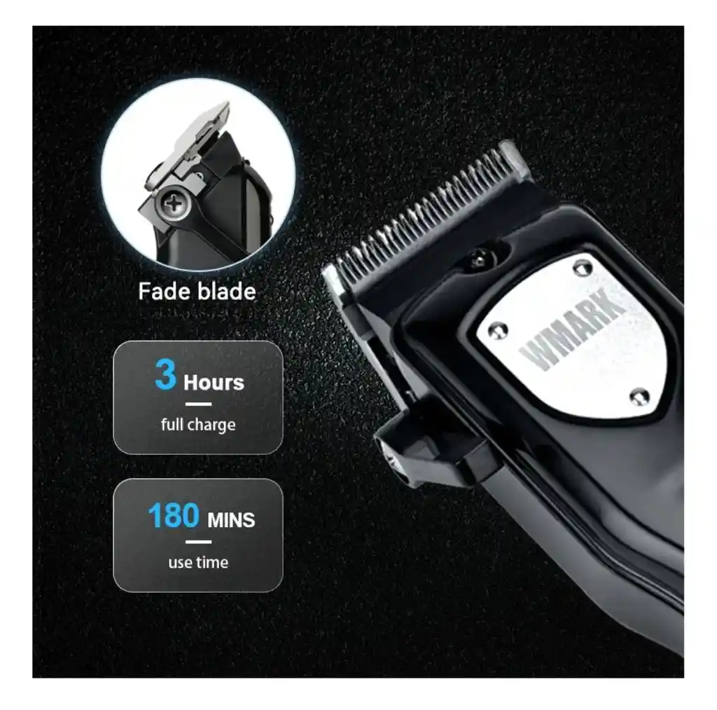 Maquina Profesional Peluquera Recargable Wmark Ng-2042