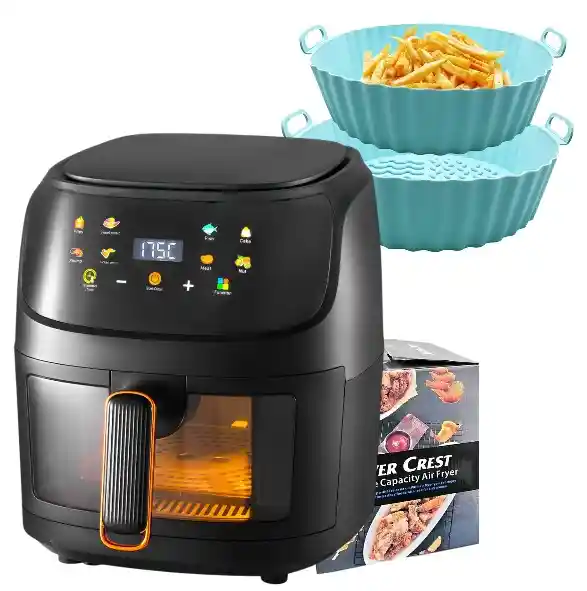 Freidora De Aire Silver Crest 6l Con 6 Moldes De Obsequio: Innovación Y Versatilidad