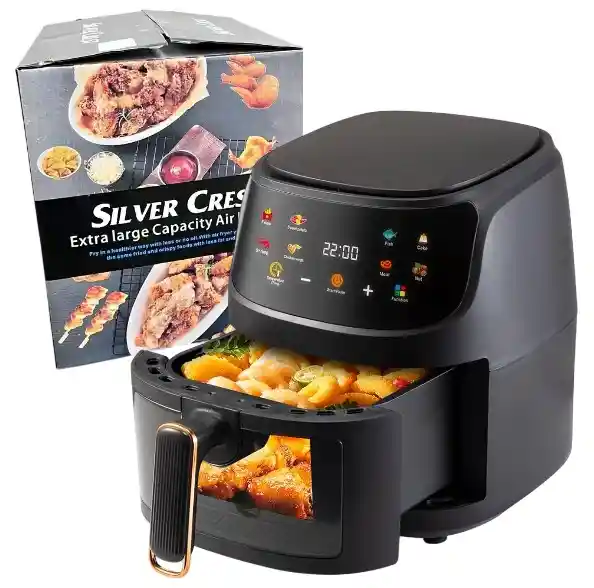 Freidora De Aire Silver Crest 6l Con 6 Moldes De Obsequio: Innovación Y Versatilidad