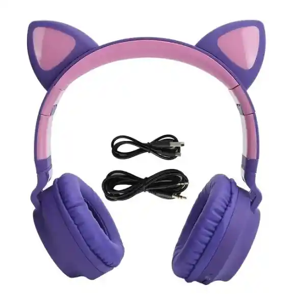 Diadema De Gato Cxt-b39 / Ej-1 Morado