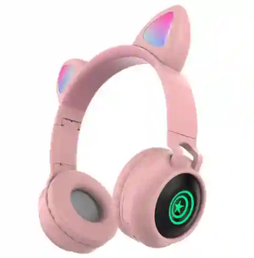 Diadema Bluetooth Gato Cxt-b39 Rosado