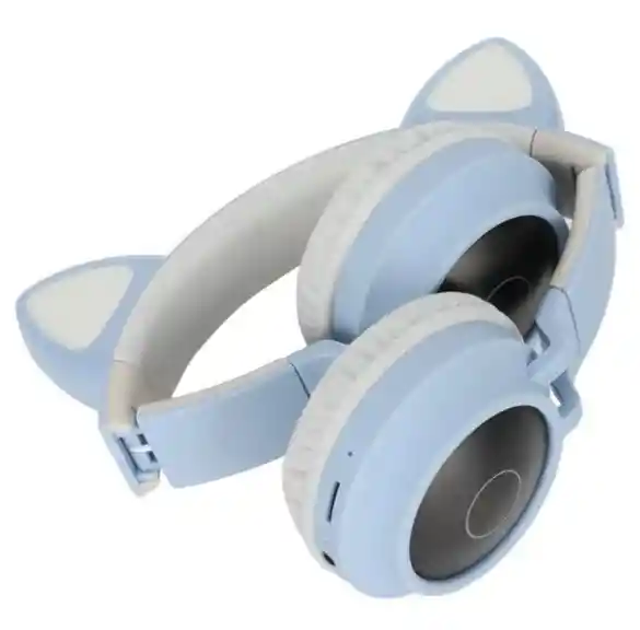 Diadema Bluetooth Gato Cxt-b39 Celeste