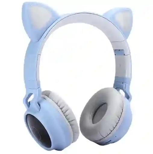 Diadema Bluetooth Gato Cxt-b39 Celeste