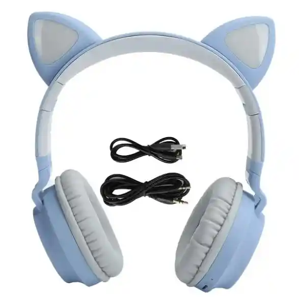 Diadema Bluetooth Gato Cxt-b39 Celeste