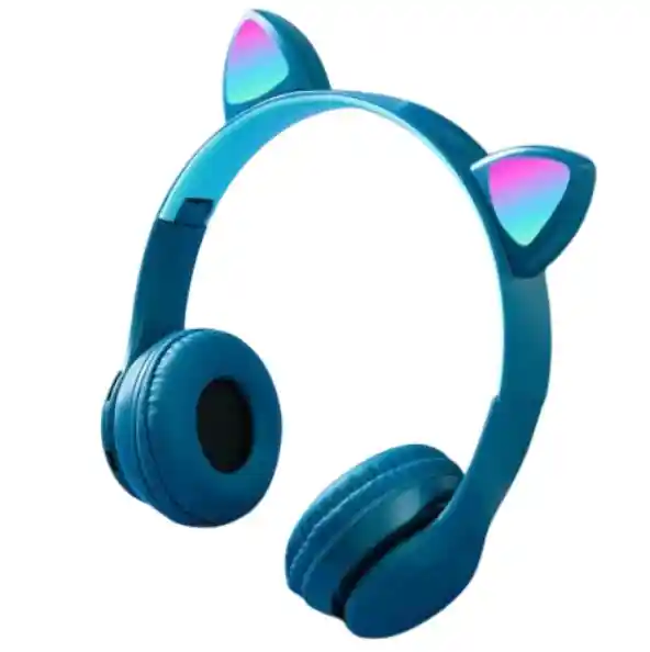 Diadema Bluetooth Gato Cxt-b39 Azul