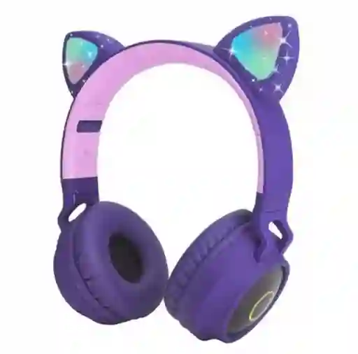 Diadema Bluetooth Gato Cxt-b39 Morado