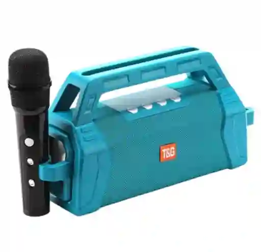 Parlante Tg538k Agua Marina Con Sonido Potente Y Portátil