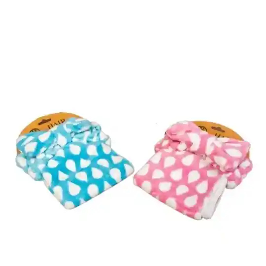 Balacas Para Cabello Moño + Toalla Goticas Dl35-26
