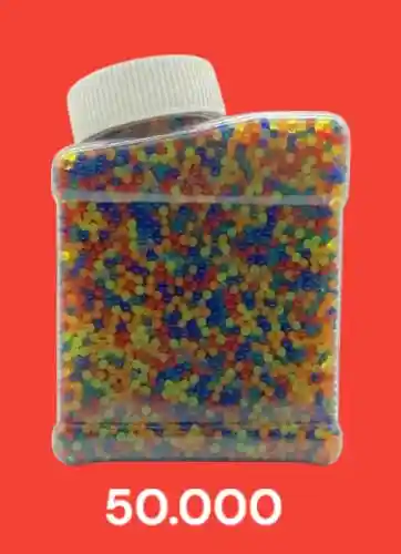 Bolas Munición De Hydrogel X50.000 Unidades Para Pistola De Juguete