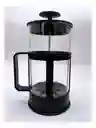 Prensa Francesa Negra Cafetera Vidrio 350ml Filtro Acero Inoxidable