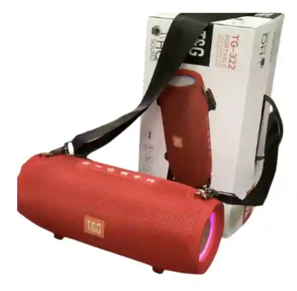 Parlante Bluetooth Inalámbrico Tg-322 Rojo