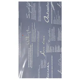 Papel Coreano Azul Medio Estampado Letras X2unid