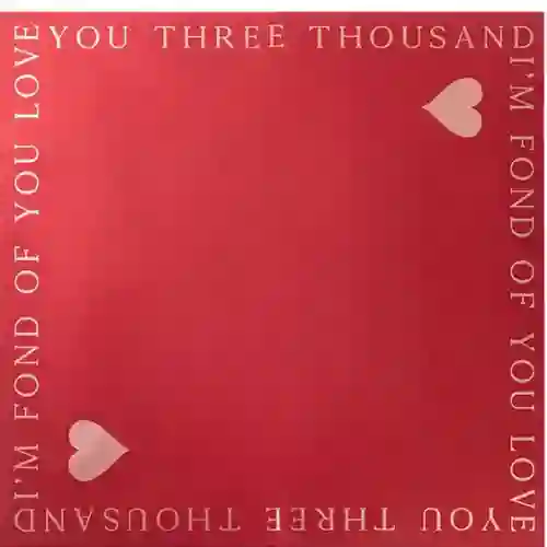 Papel Coreano Rojo Estampado Margen Letras X2unid