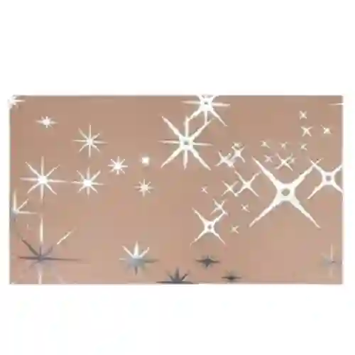 Papel Coreano Oro Rosa Estampado Estrella X2unid