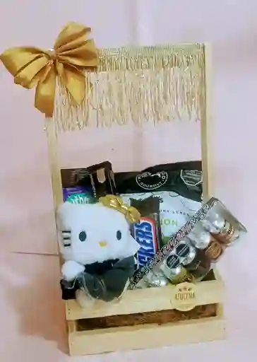 Choco Hello Kitty (caja De Regalo Con Peluche Llavero Y Dulces)