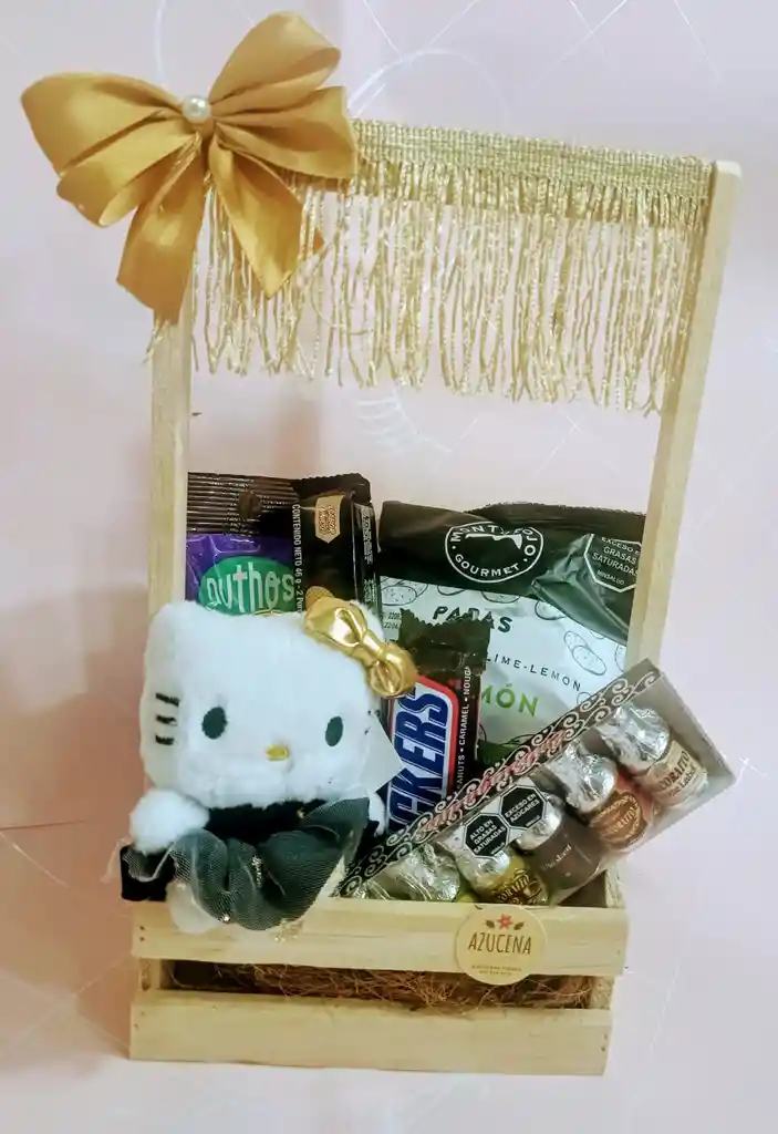 Choco Hello Kitty (caja De Regalo Con Peluche Llavero Y Dulces)