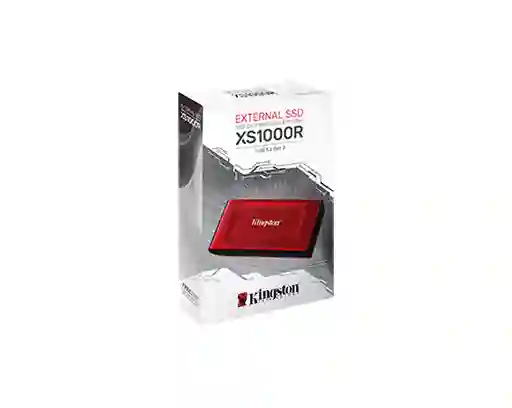 Disco Duro Externo Portable Kingston Usb 3.2 Gen 2 De 1 Tb Ssd (rojo)