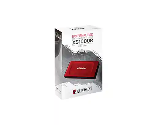 Disco Duro Externo Portable Kingston Usb 3.2 Gen 2 De 1 Tb Ssd (rojo)