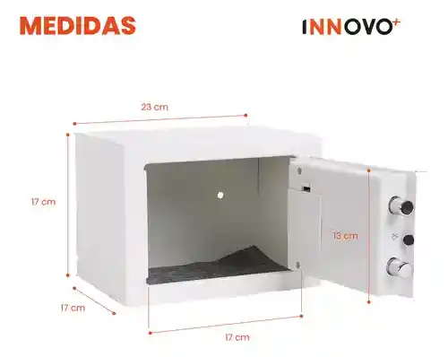 Caja Fuerte Pequeña Para Hogar Oficina Alta Seguridad Digital Y Llaves Innovo