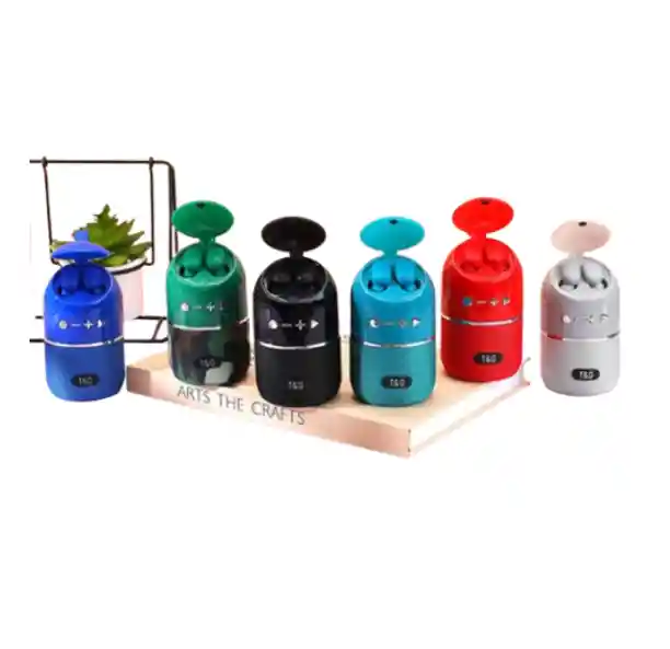Set Parlante Verde Oscuro Tg805 + Audífonos: La Mejor Experiencia De Sonido