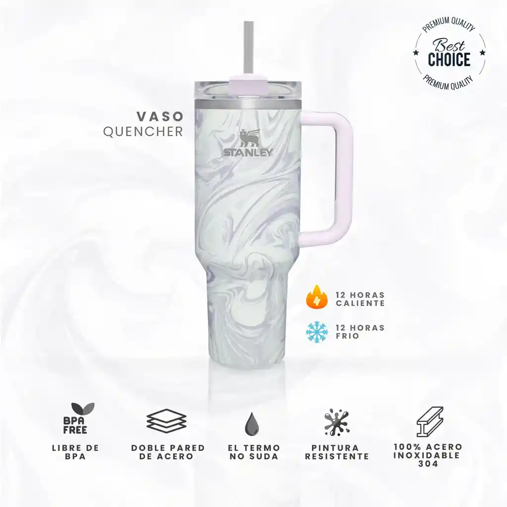 Vaso Termo Stanley Replica Mix Color 1.2 L Con Pitillo Gris Mix Colors Conserva Calor Frio