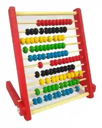 Abaco Didáctico 17x26 Cm En Madera Para Aprender Niños Aprendizaje