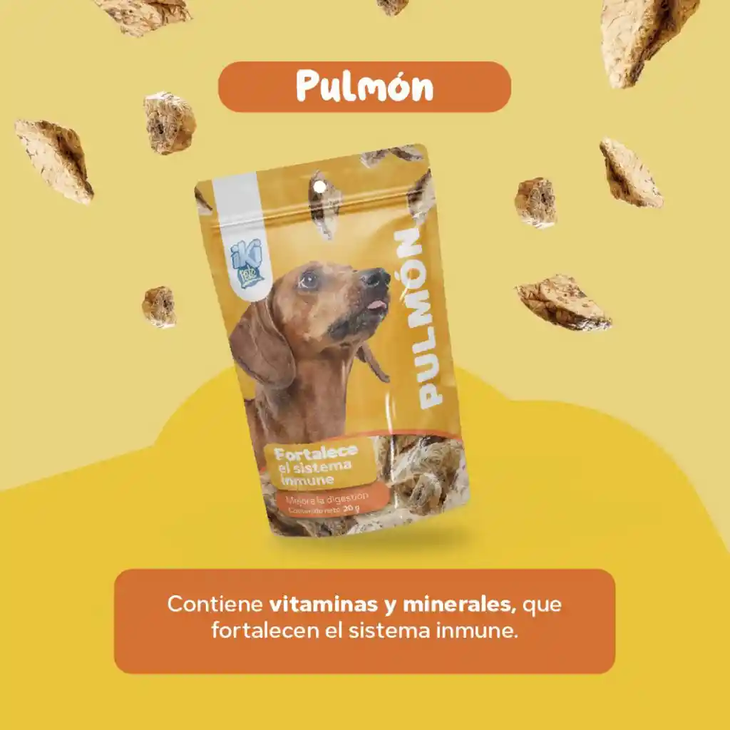 Snack Pulmon Deshidratado 40g