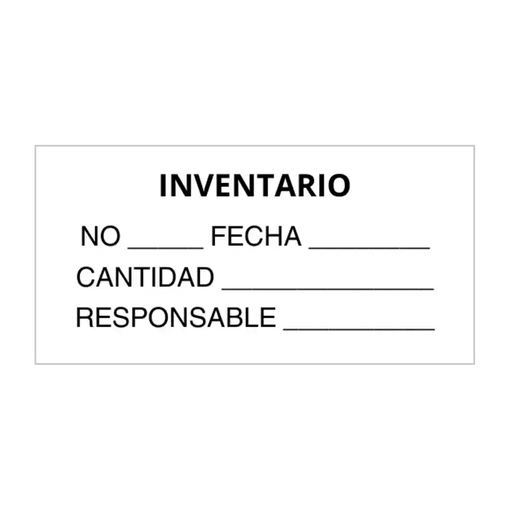 100 Etiquetas De Control De Calidad E Inventario 50x25 Mm