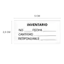 100 Etiquetas De Control De Calidad E Inventario 50x25 Mm