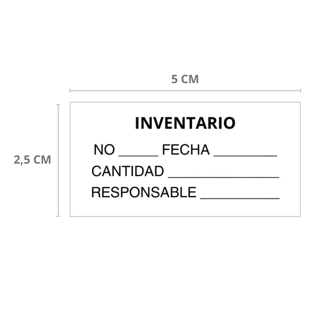 100 Etiquetas De Control De Calidad E Inventario 50x25 Mm