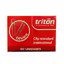 Clip Triton Standard Metálico Institucional X100 Und