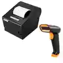 Combo Impresora Térmica De 80mm + Lector De Codigo De Barras