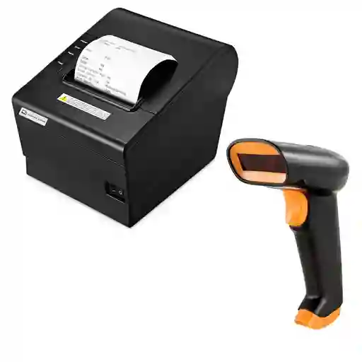 Combo Impresora Térmica De 80mm + Lector De Codigo De Barras