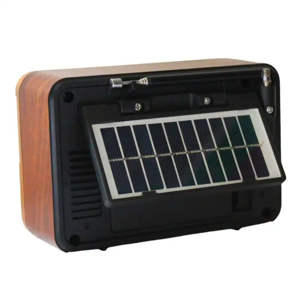 Radio Vintage Con Luz Led Entrada Usb Y Sonido Potente