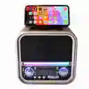 Radio Vintage Con Luz Led Entrada Usb Y Sonido Potente