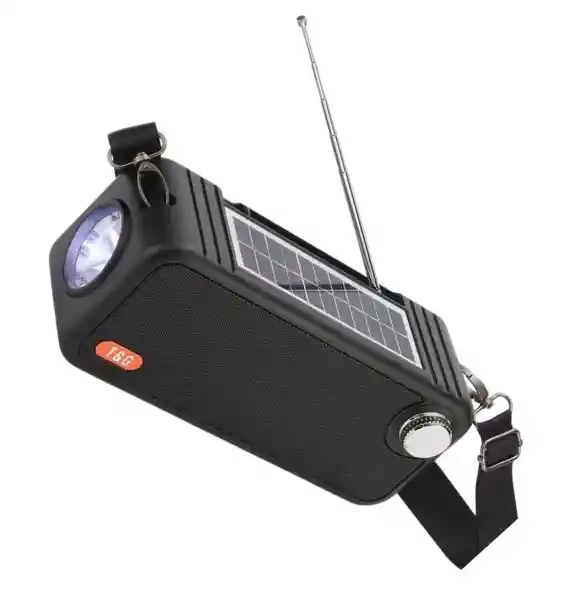 Parlante Solar Bluetooth Tg-637 Negro