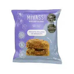 Galleta Mivassi Rellena De Arequipe Sachet 70 G