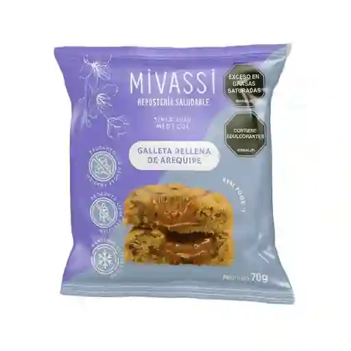 Galleta Mivassi Rellena De Arequipe Sachet 70 G