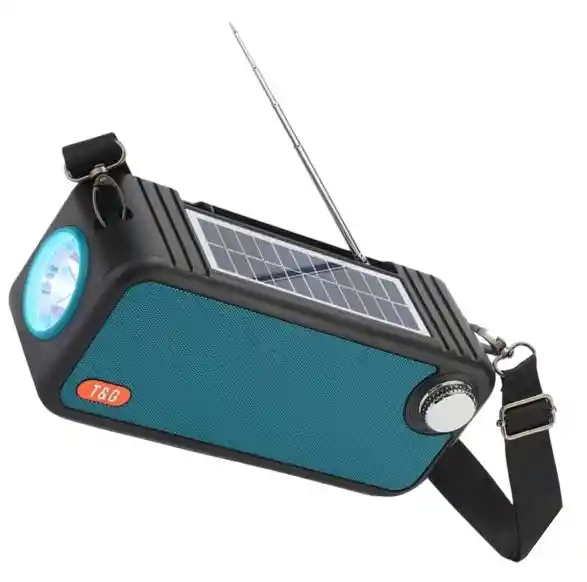 Parlante Solar Bluetooth Tg-637 Aguamarina