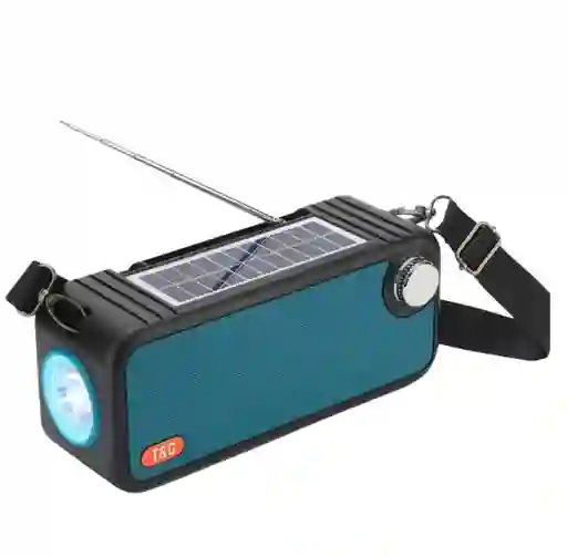 Parlante Solar Bluetooth Tg-637 Aguamarina