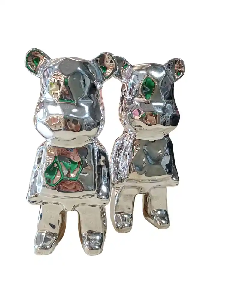 Oso Decorativo Mediano Bearbrick Arte Pop En Cerámica, Alta Calidad