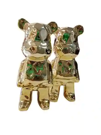 Oso Decorativo Mediano Bearbrick Arte Pop En Cerámica, Alta Calidad