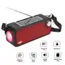 Parlante Solar Portátil Tg-637 Rojo