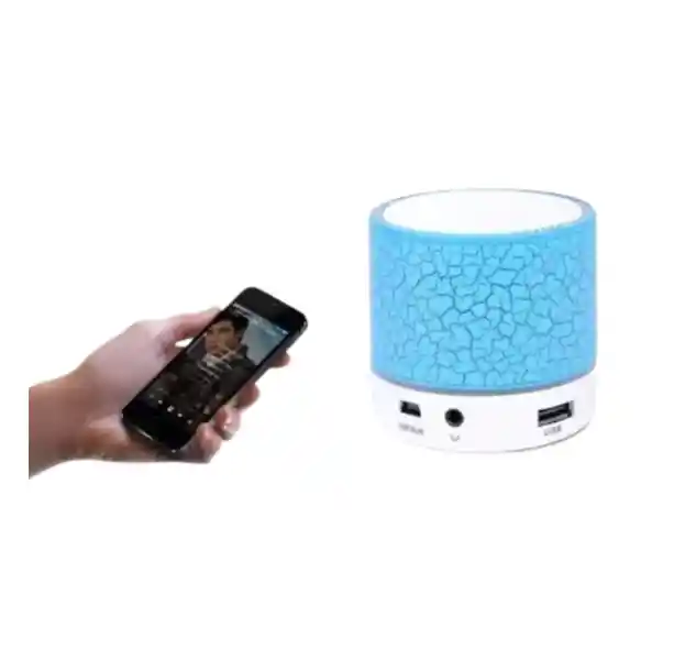 Mini Parlante Azul Bluetooth D29: Sonido Compacto Y Potente
