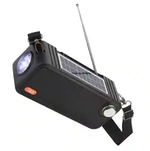 Parlante Solar Portátil Tg-637 Negro