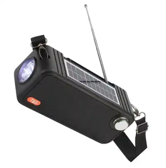 Parlante Solar Portátil Tg-637 Negro