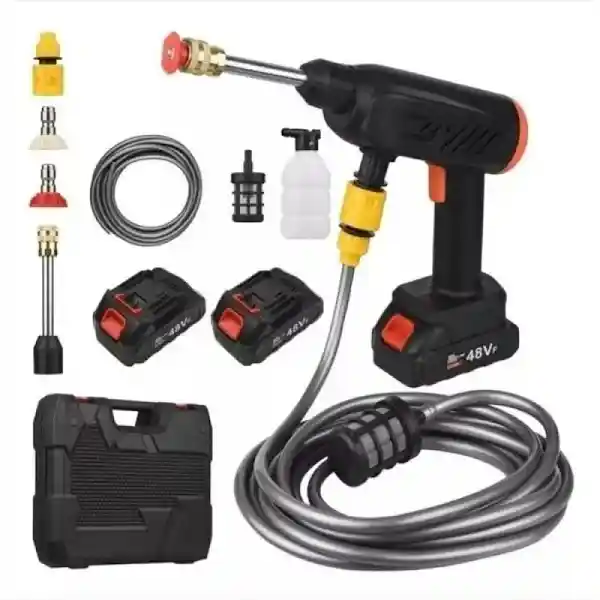 Hidrolavadora Inalámbrica Portátil Recargable 48v Con 2 Baterias.