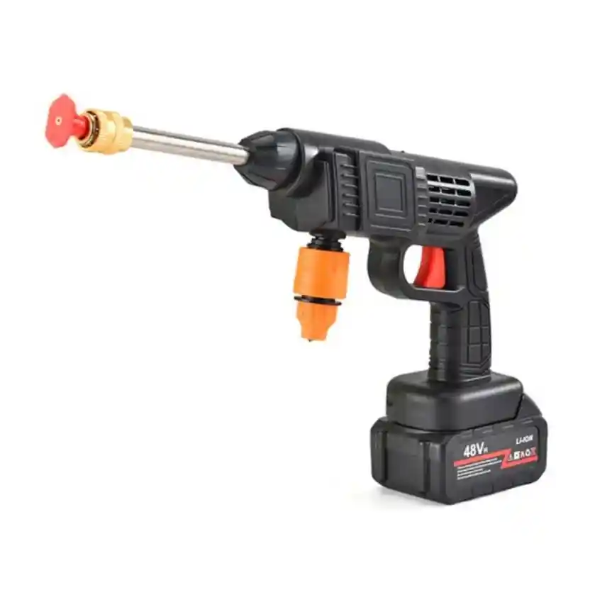 Hidrolavadora Inalámbrica Portátil Recargable 48v Con 2 Baterias.