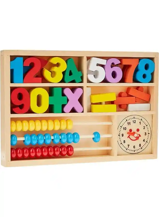 Juego Madera Didáctico Montessori Calculador Matemático Ábaco