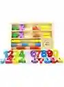 Juego Madera Didáctico Montessori Calculador Matemático Ábaco